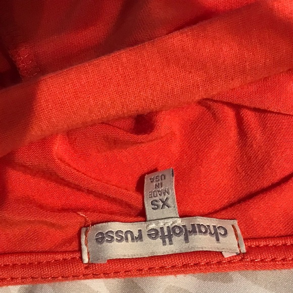 Charlotte Russe bright peach dress - Picture 3 of 3